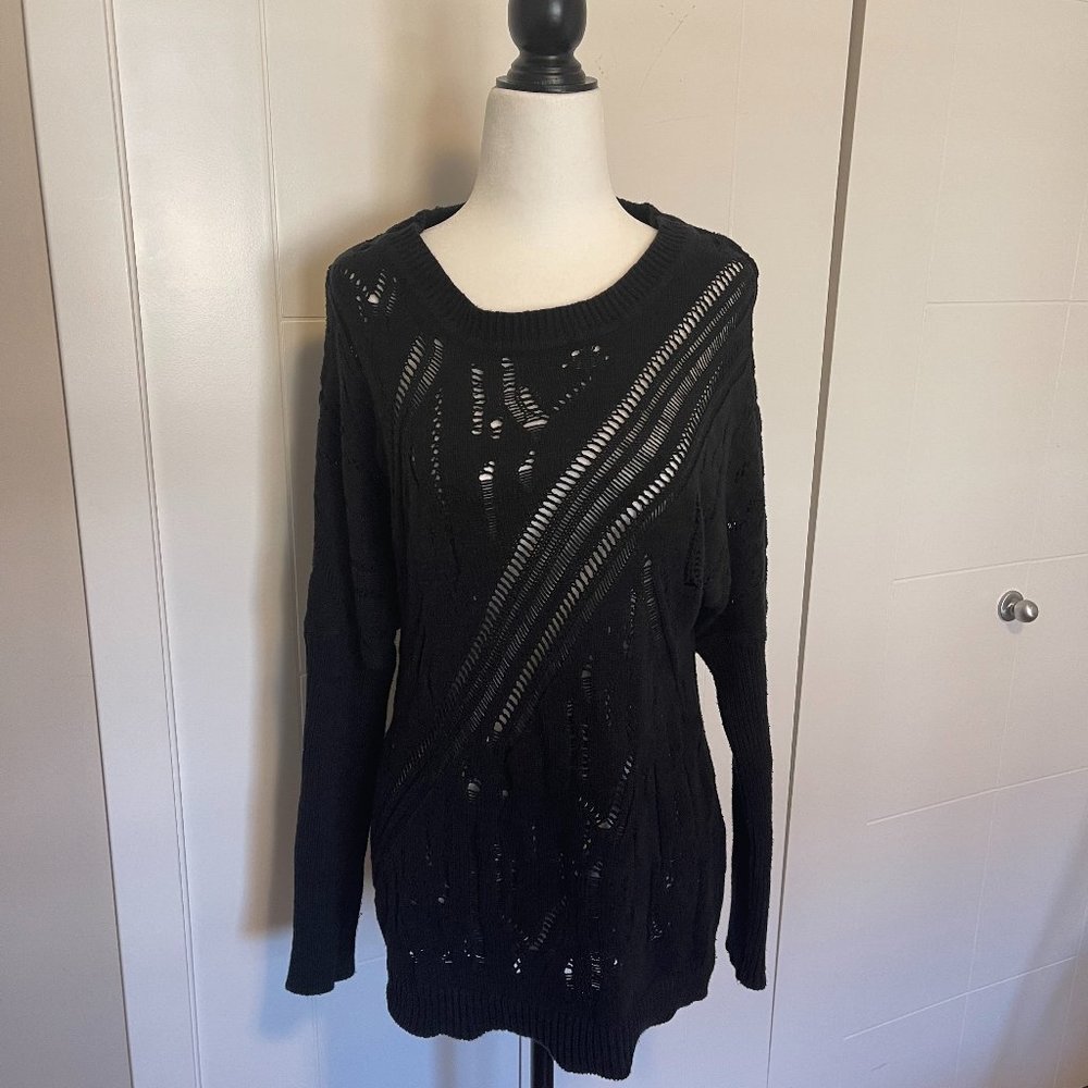 Dex Black Sweater, Cotton blend, Size S